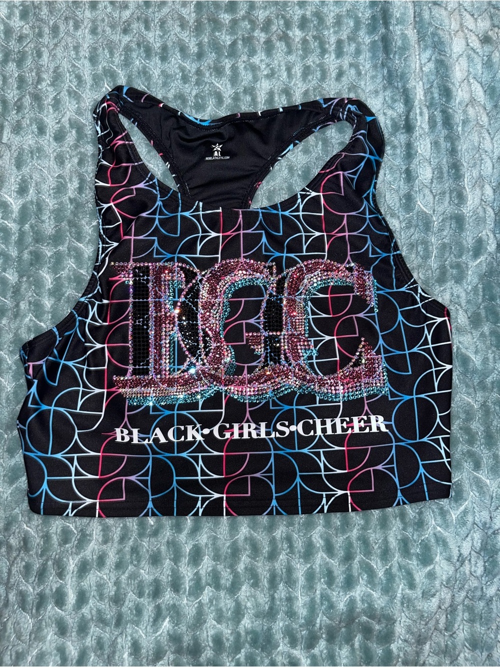 Rebel Athletic BGC Bling Top